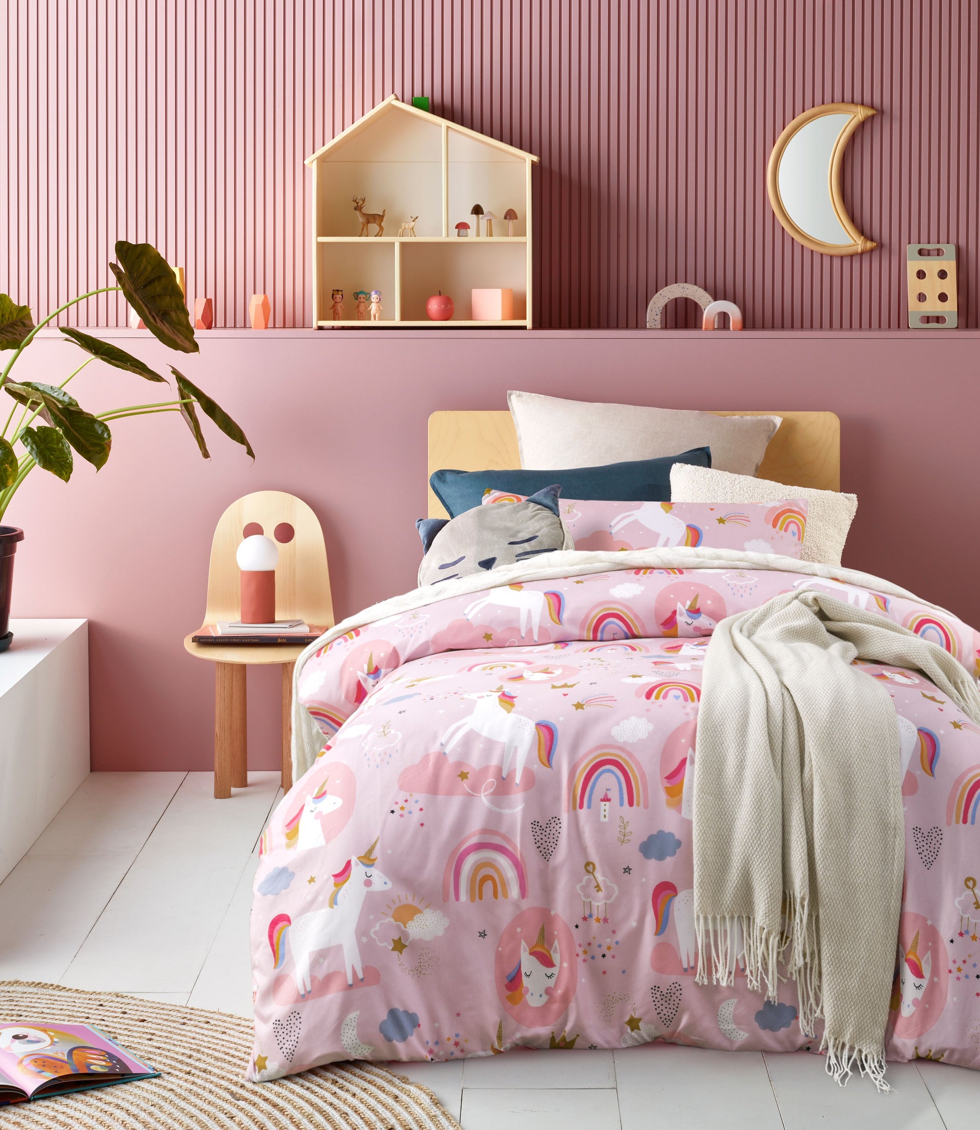 Happy Kids Dream Big Glow in the Dark Quilt Cover Set Happy Kids Bedding