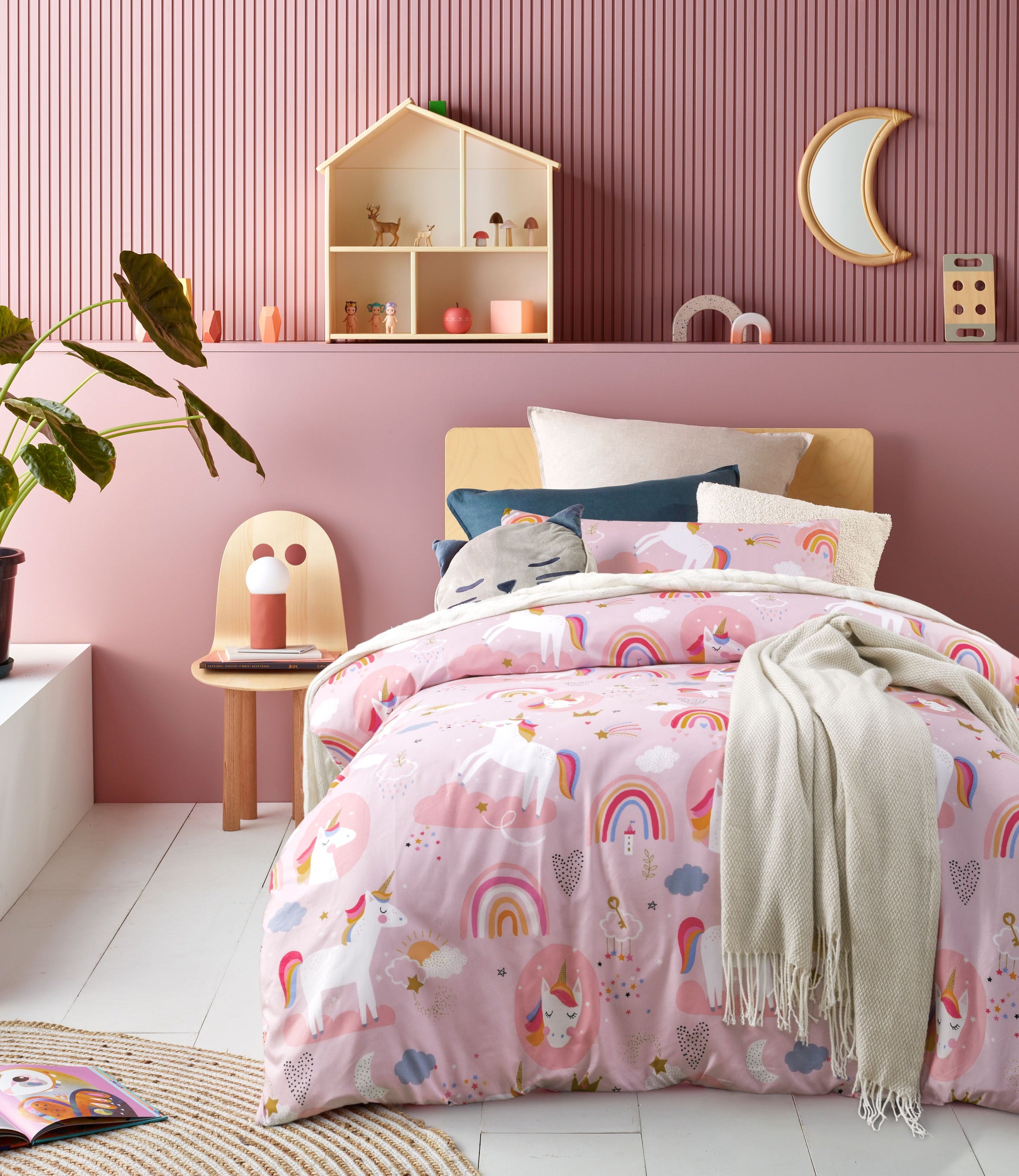 Happy Kids Dream Big Glow in the Dark Quilt Cover Set Happy Kids Bedding