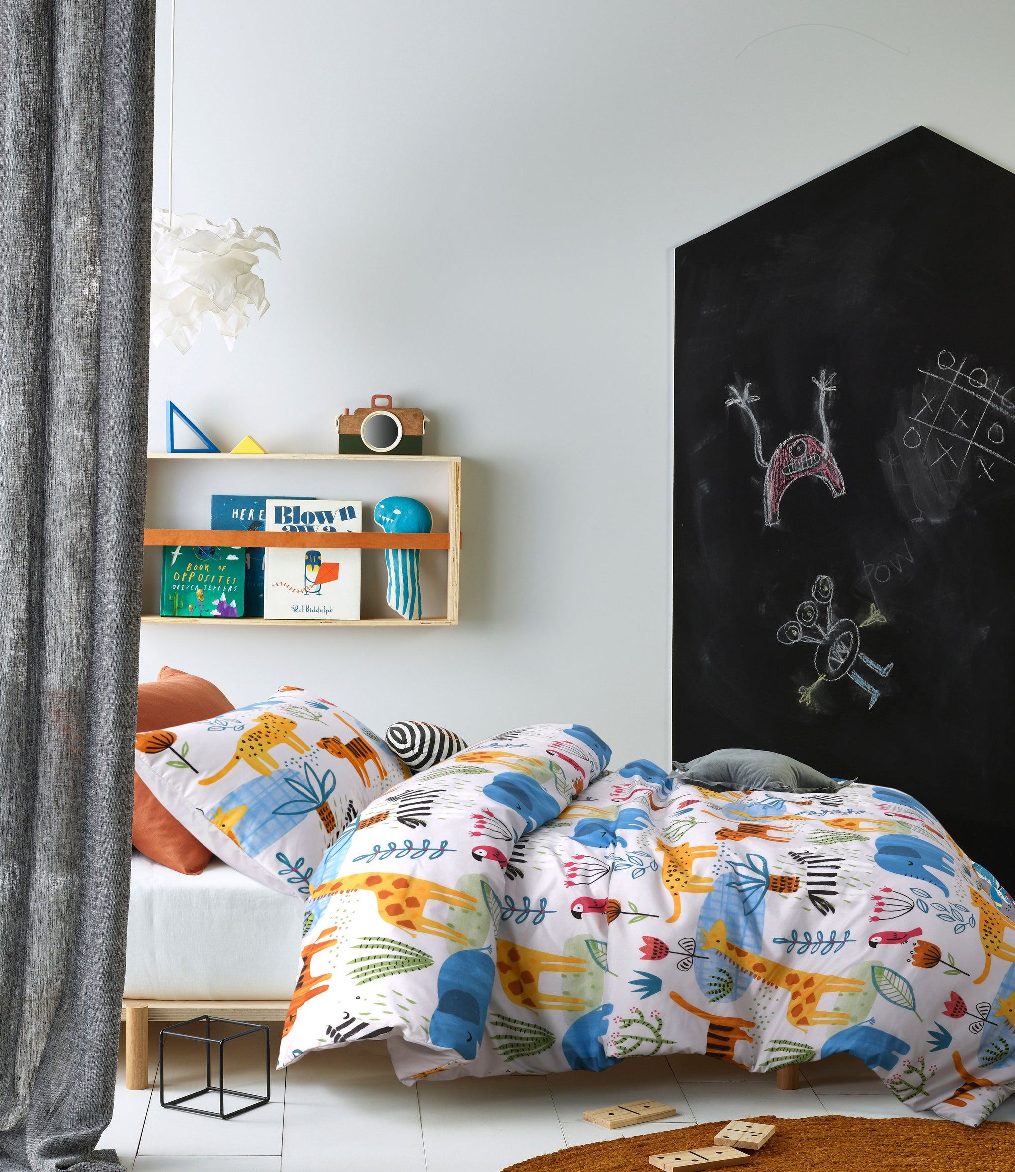 Happy Kids Little Jungle Glow in the Dark Quilt Cover Set Happy Kids Bedding