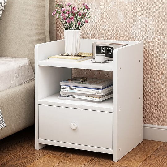 Palermo Bedside Table Bedside Tables Drawers Side Table Bedroom Furniture Nightstand White Unit