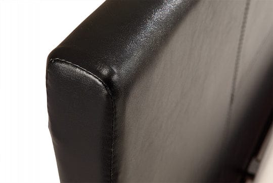Palermo Bedframe Loft Black PU Leather - Black