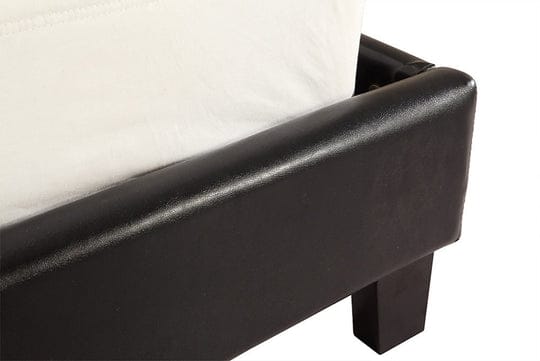 Palermo Bedframe Loft Black PU Leather - Black