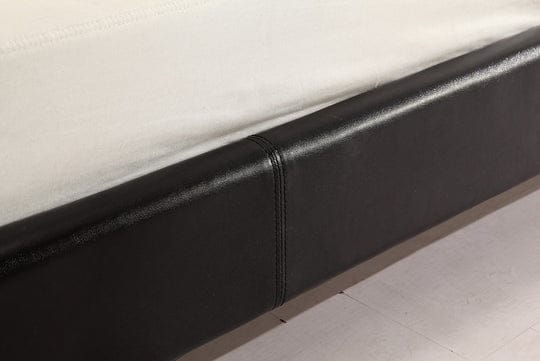 Palermo Bedframe Loft Black PU Leather - Black