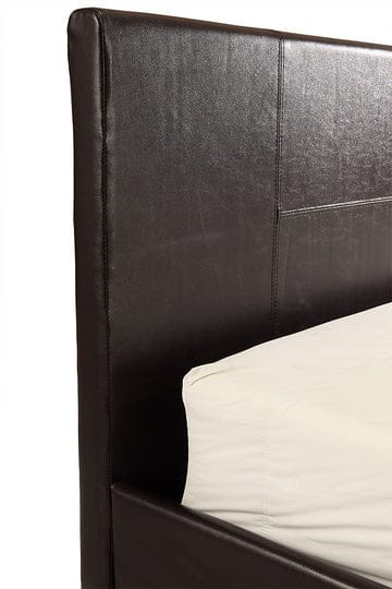 Palermo Bedframe Loft Black PU Leather - Brown