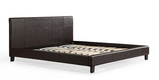 Palermo Bedframe Loft Black PU Leather - Brown