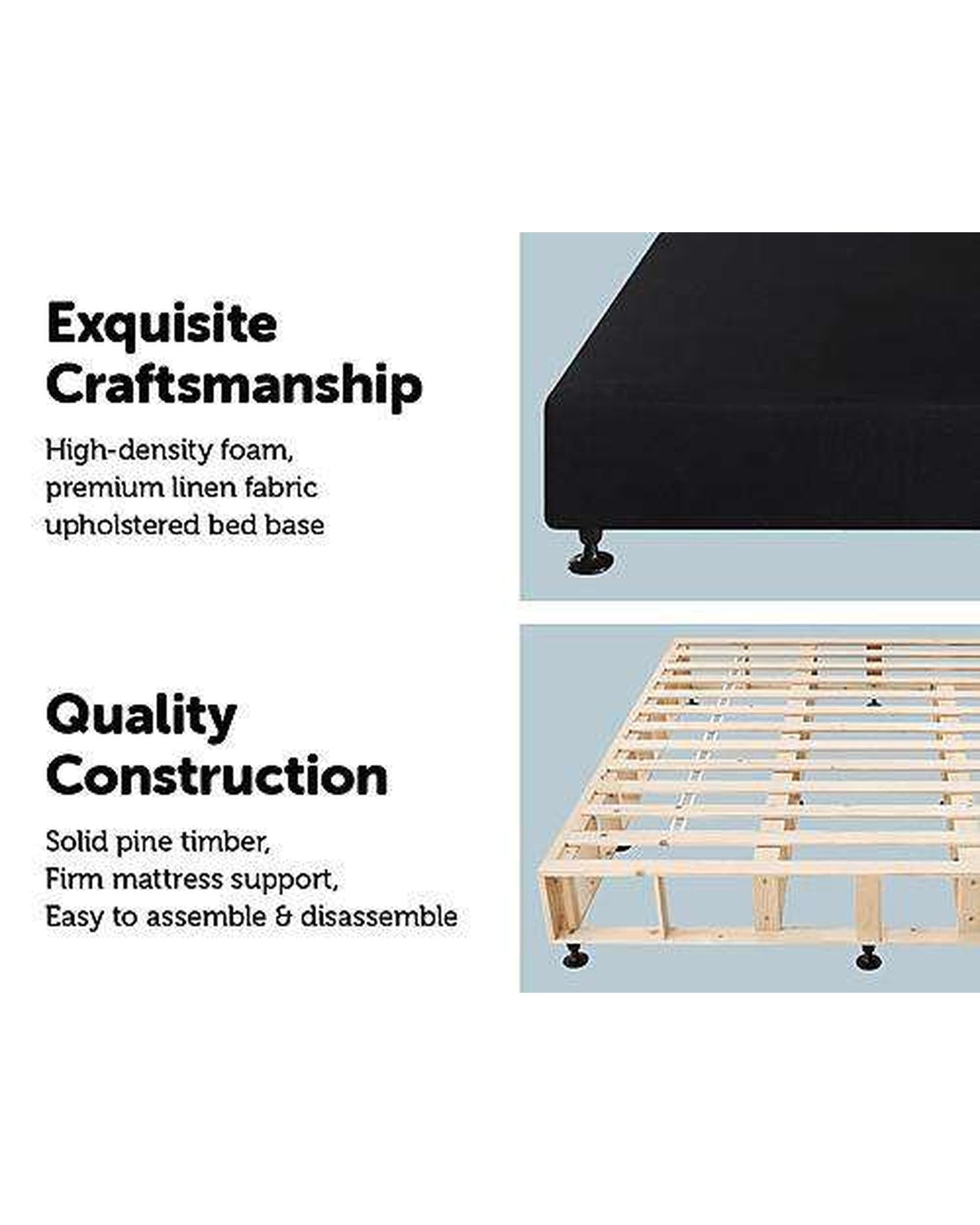 Palermo Base Mattress Base - Midnight Black