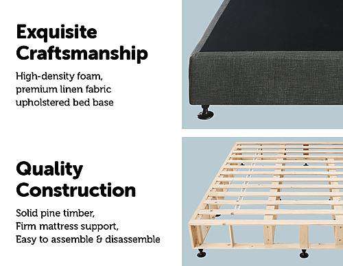 Palermo Base Mattress Base - Platinum Graphite