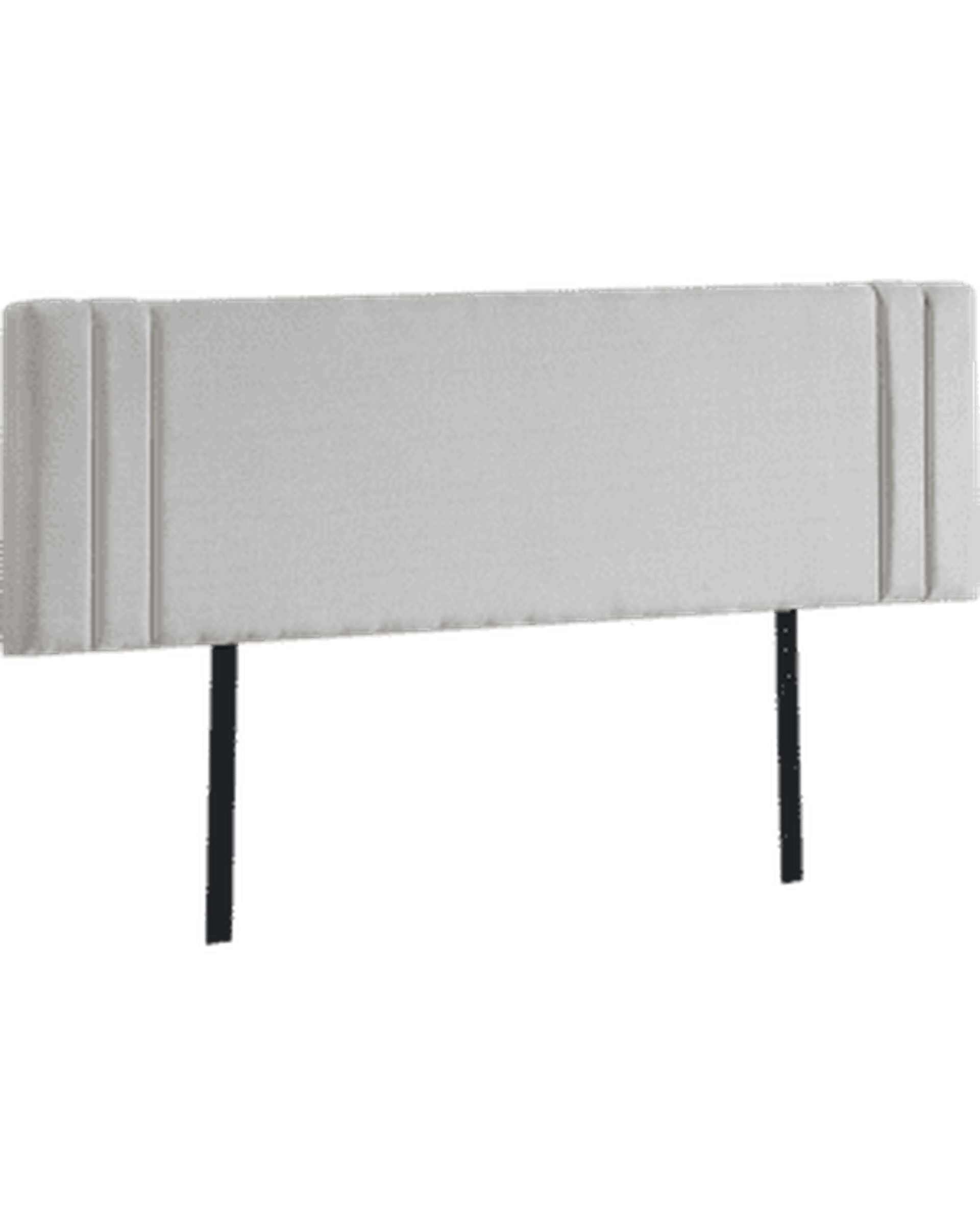 Palermo Bedhead Single / Beige Deluxe Fabric Linen Bedhead - 2 Colours
