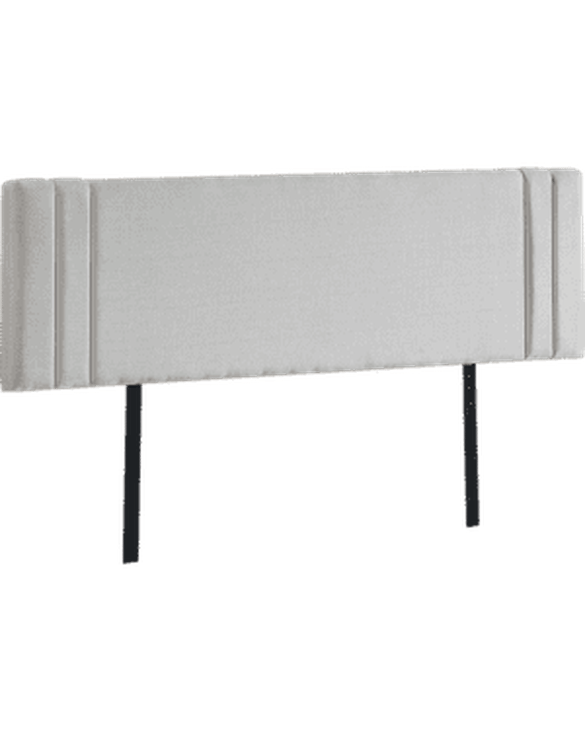 Palermo Bedhead Single / Beige Deluxe Fabric Linen Bedhead - 2 Colours