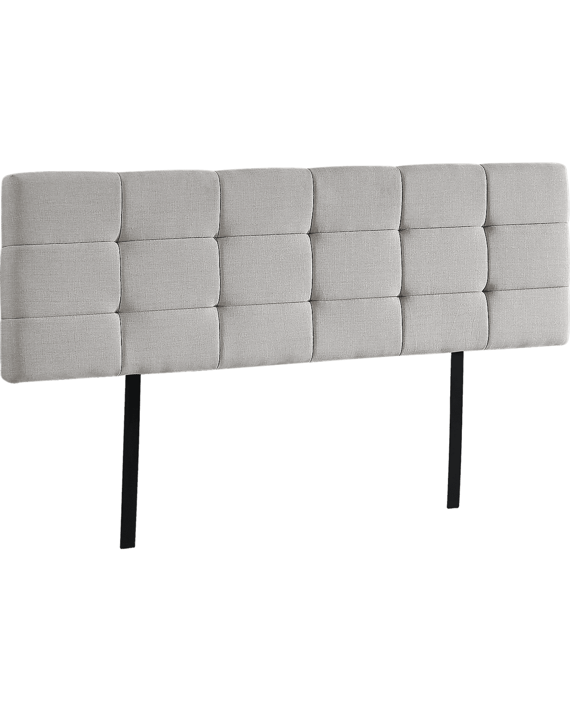 Palermo Bedhead Single / Beige Tuft Fabric Linen Bedhead - 2 Colours