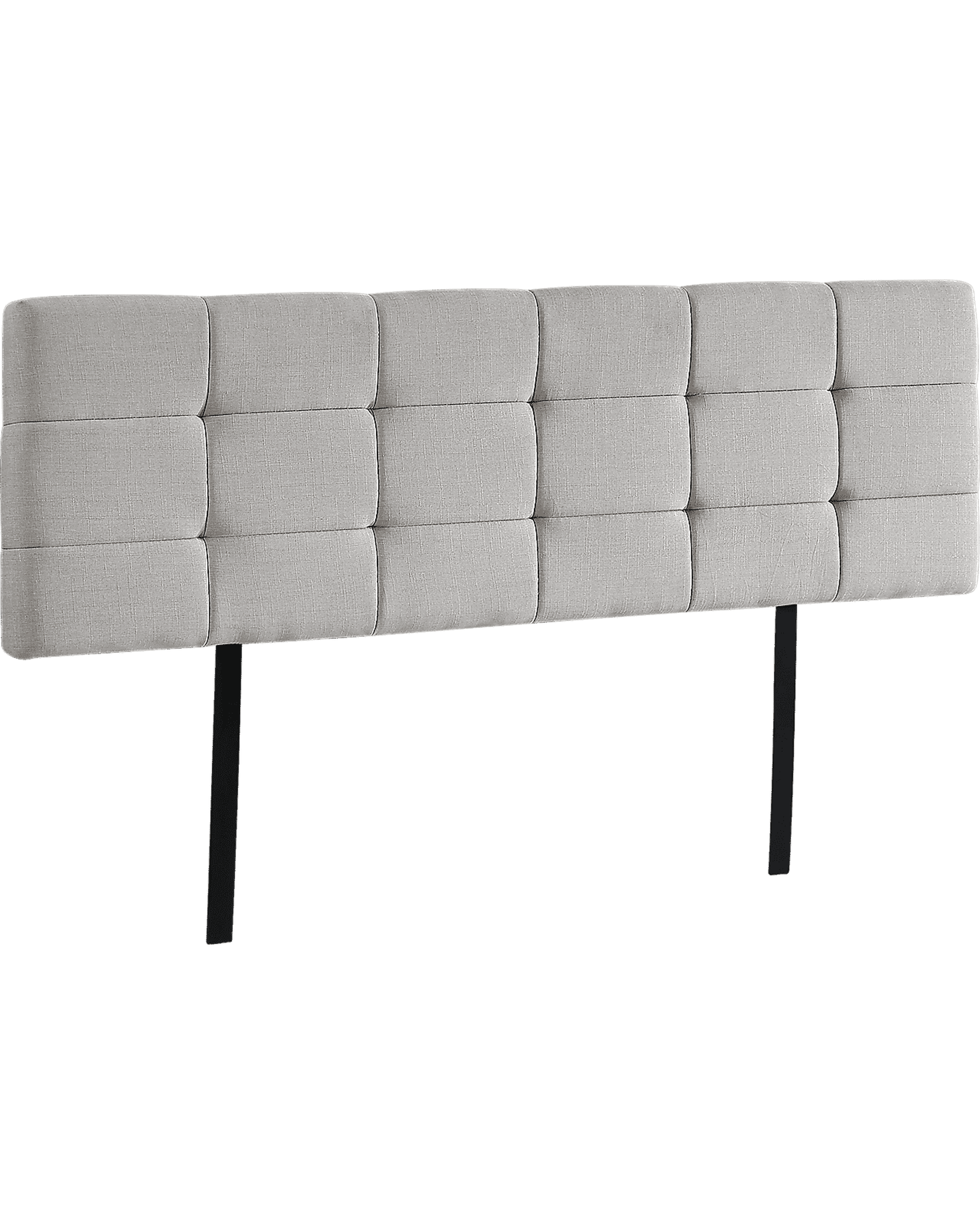 Palermo Bedhead Single / Beige Tuft Fabric Linen Bedhead - 2 Colours