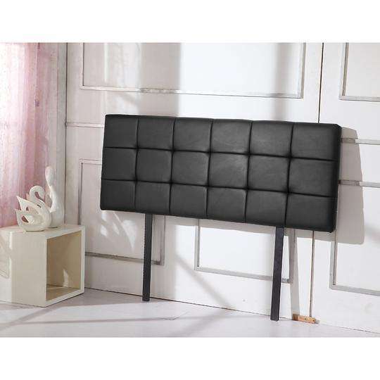 Palermo Bedhead Single / Black Tuft PU Leather Bedhead - 3 Colours