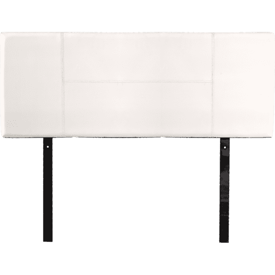 Palermo Bedhead Single / White Modern PU Leather Bedhead - 3 Colours