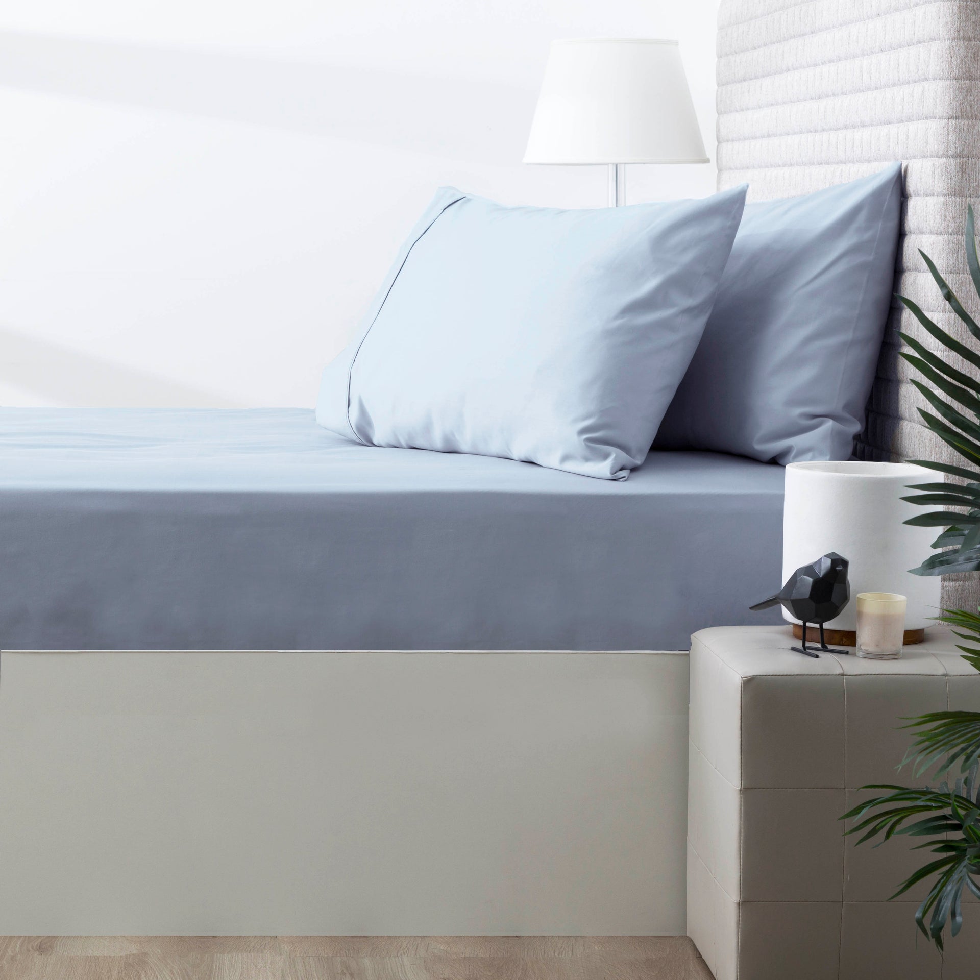 Park Avenue Bed Sheets 500 Thread Count Natural Cotton Combo Set - Duck Egg