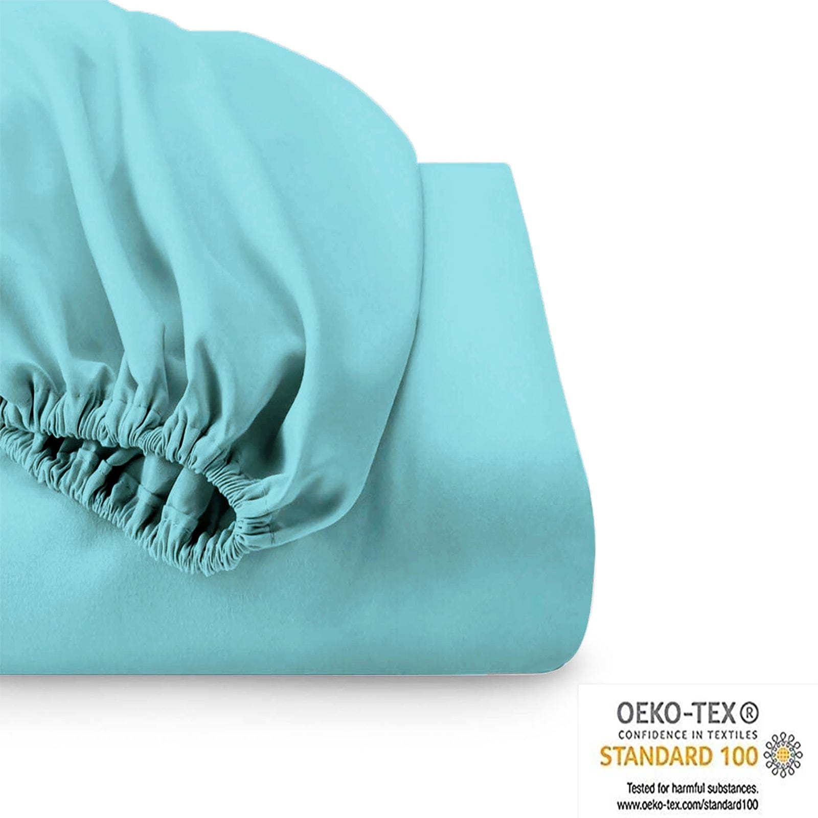 Park Avenue Bed Sheets 500 Thread Count Natural Cotton Combo Set - Turquoise