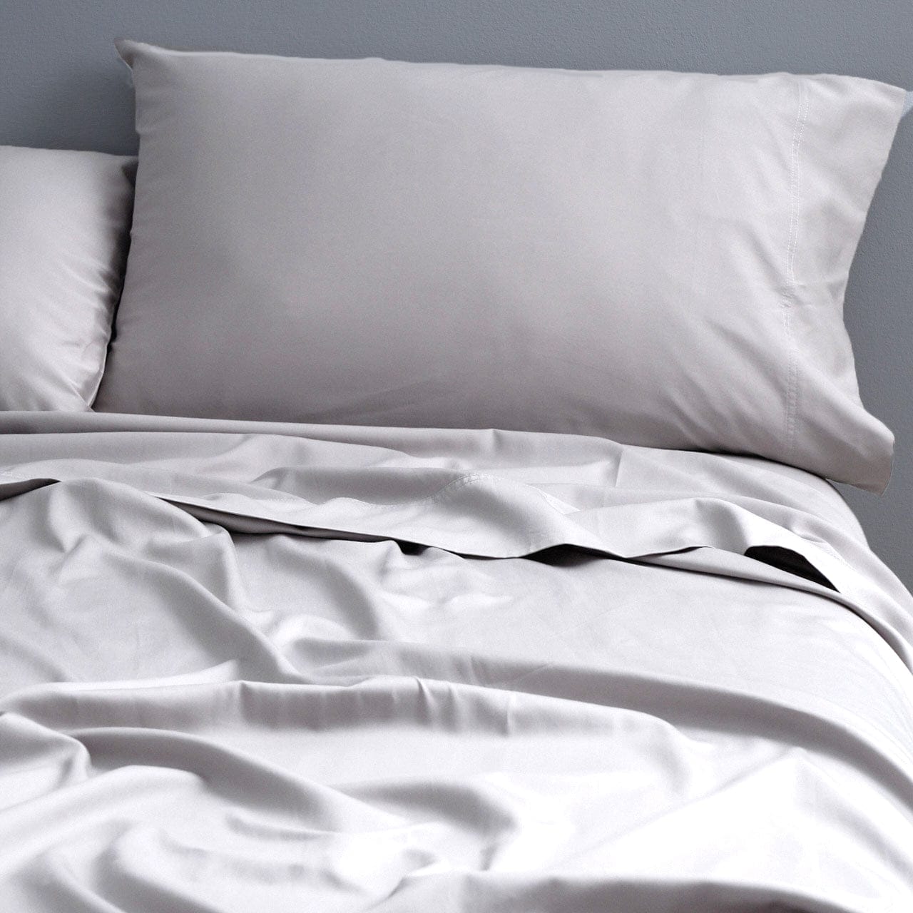 Park Avenue Bed Sheets 500 Thread Count Natural Cotton Sheet Set - Silver