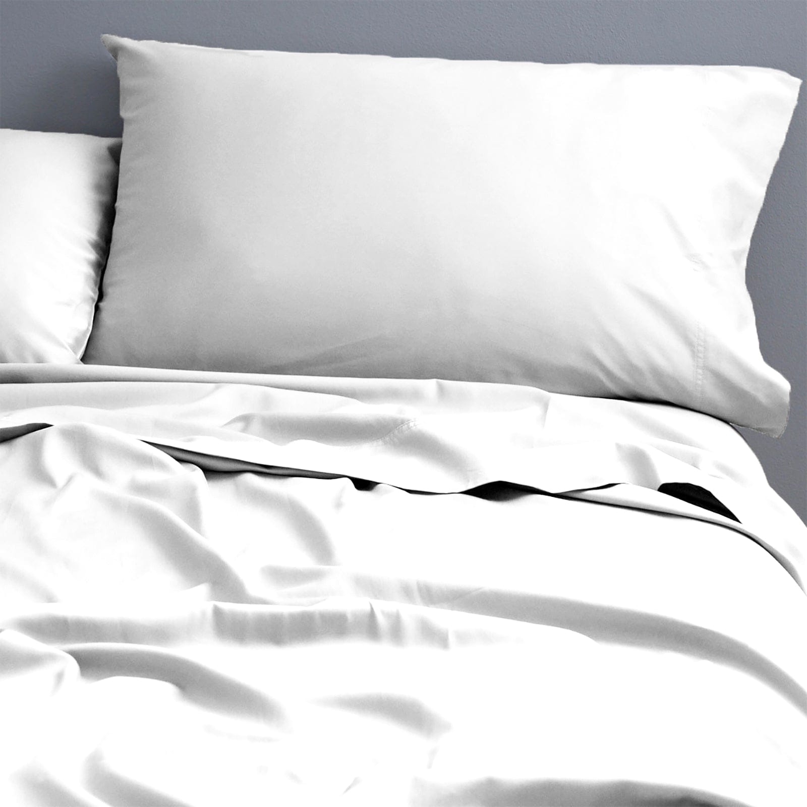 Park Avenue Bed Sheets 500 Thread Count Natural Cotton Sheet Set - White