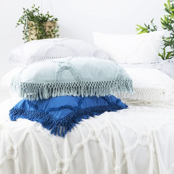 Park Avenue Coverlet Moroccan 100% Cotton Chenille Vintage Washed Tufted Bed Cover Set