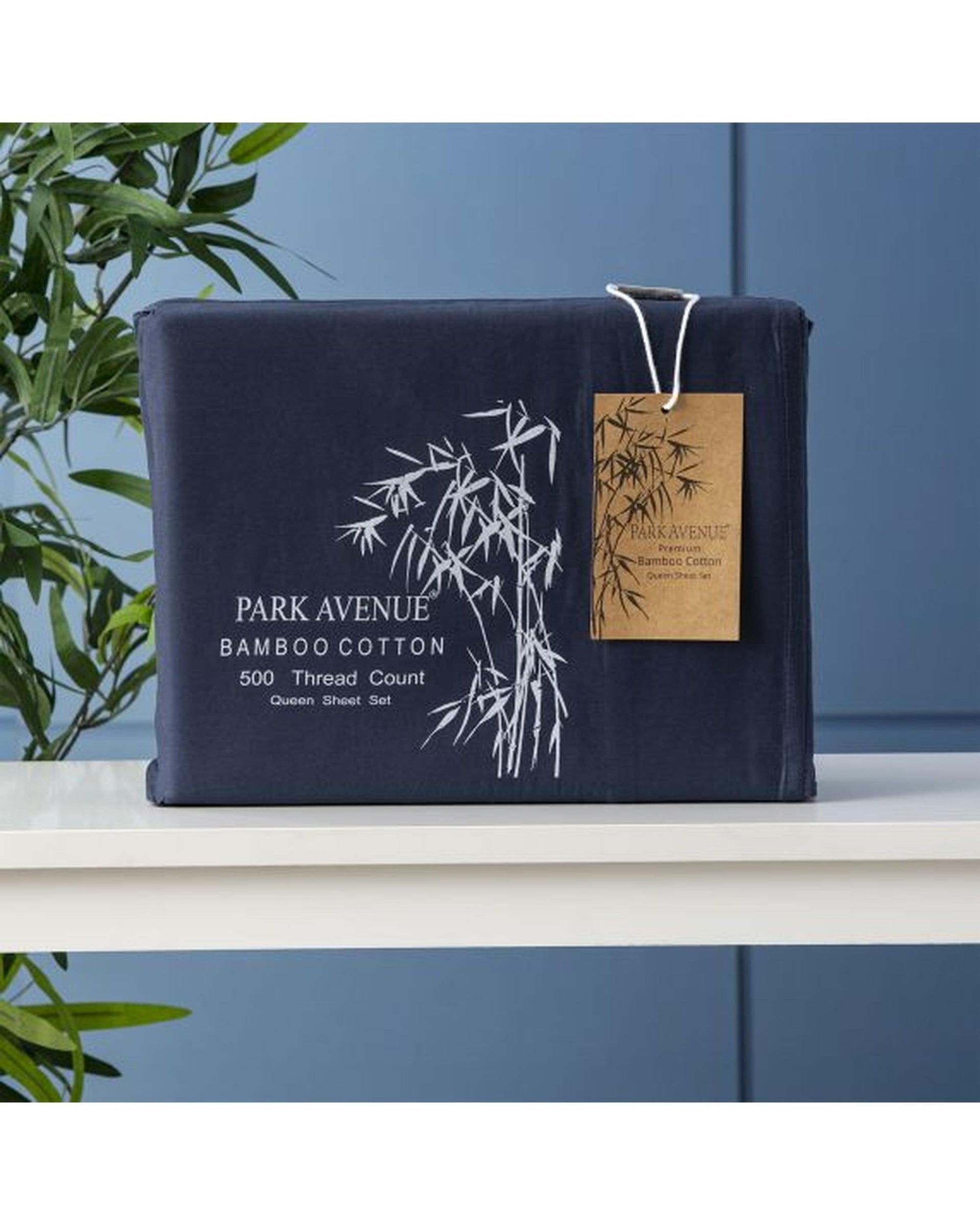 Park Avenue Bed Sheets Single / Indigo 500 Thread Count Natural Bamboo Cotton Sheet Sets  - 8 Colours