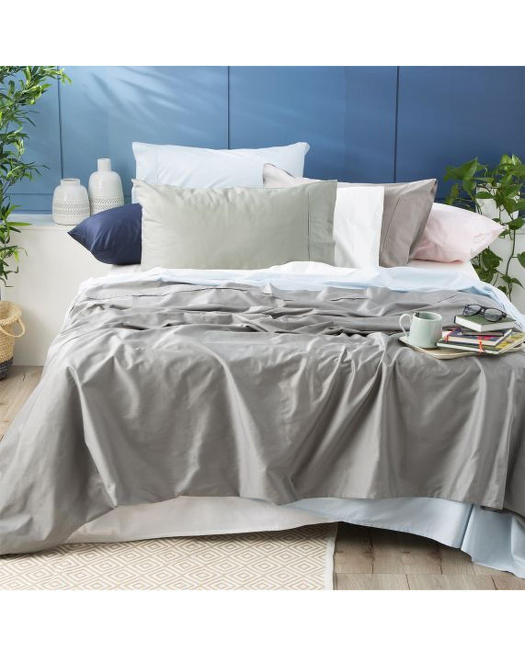 Park Avenue Bed Sheets Single / White 500 Thread Count Natural Bamboo Cotton Sheet Sets  - 8 Colours