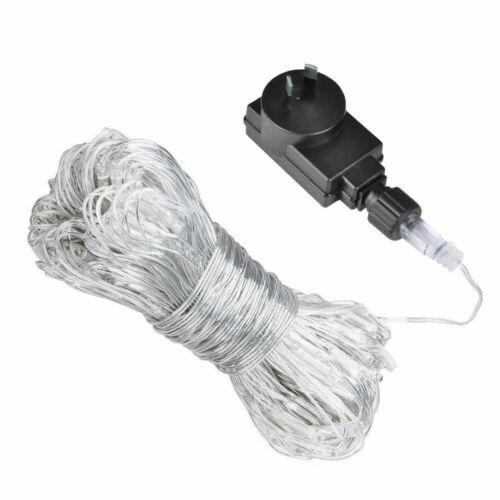 320LED Fairy Lights Net Mesh Curtain Multi Colour Big Bedding Australia