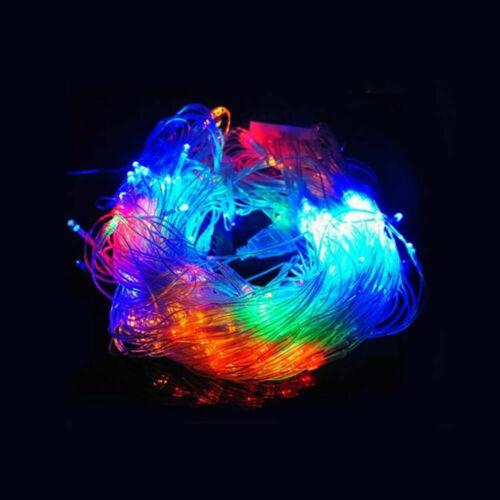 320LED Fairy Lights Net Mesh Curtain Multi Colour Big Bedding Australia