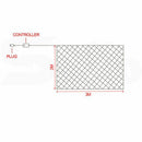 320LED Fairy Lights Net Mesh Curtain Cool White Big Bedding Australia