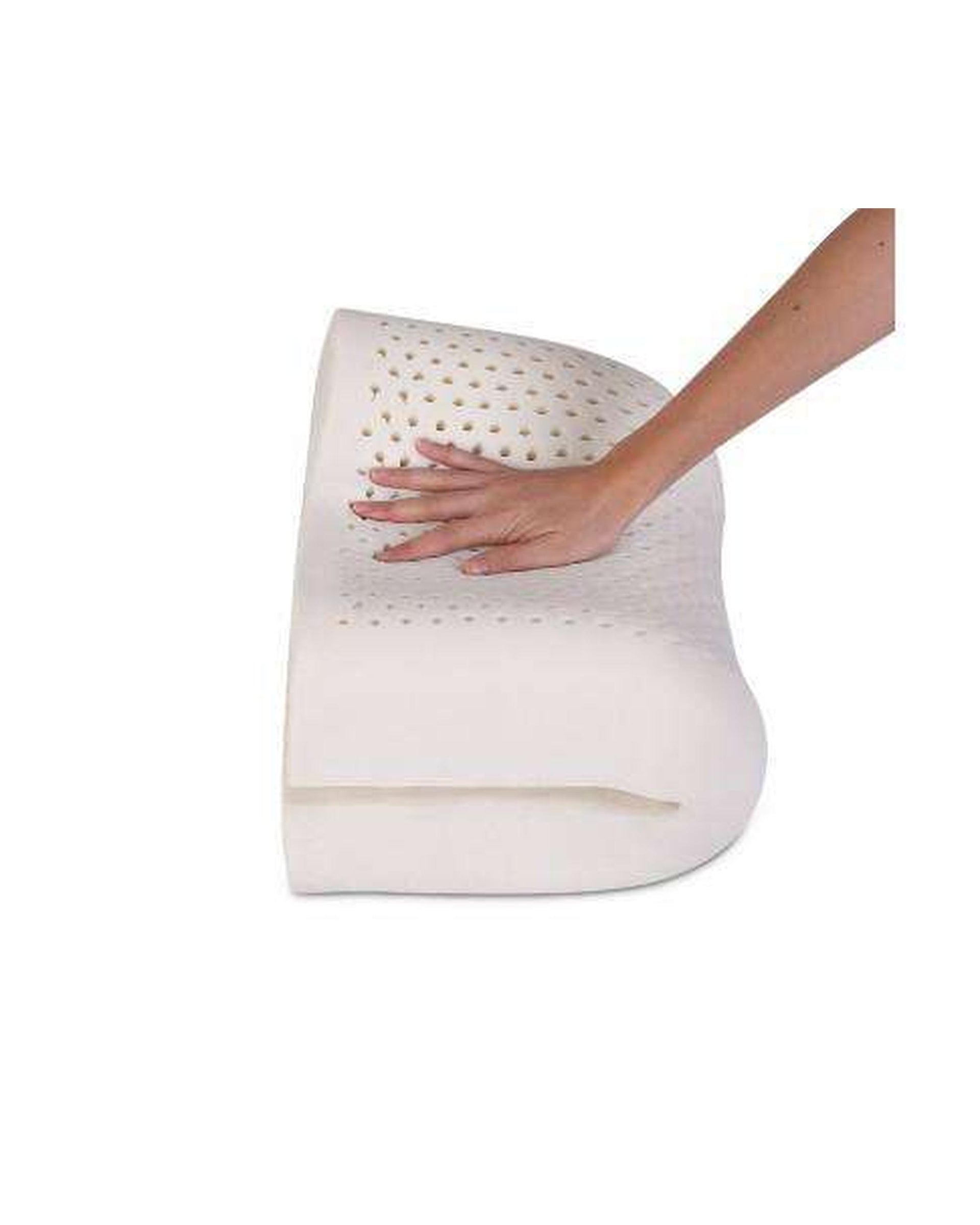 Set of Two Curved Natural Latex Pillow Giselle