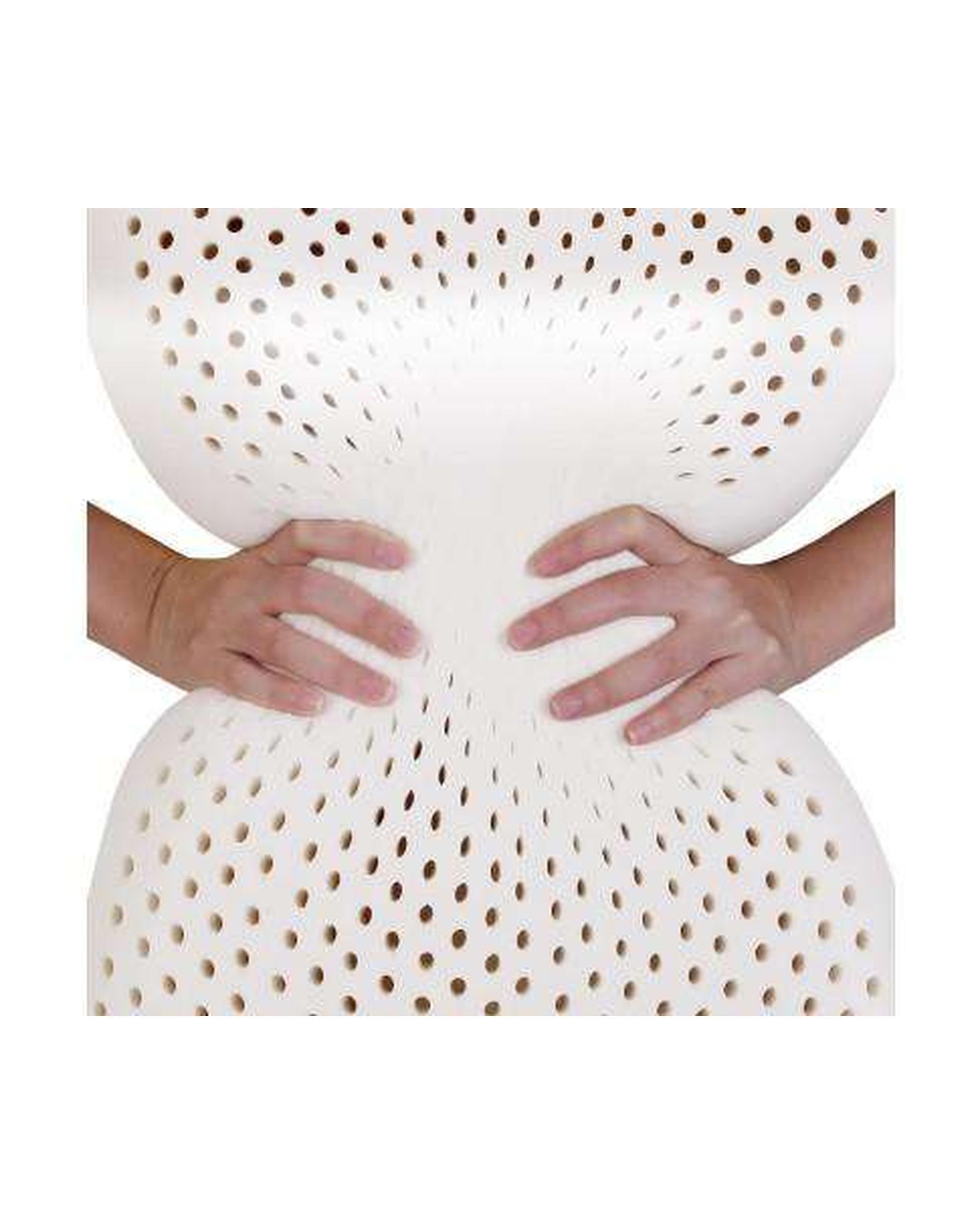 Set of Two Curved Natural Latex Pillow Giselle