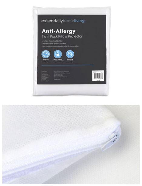 Essential Home Living ANTI ALLERGY PILLOW PROTECTOR Essential Home Living