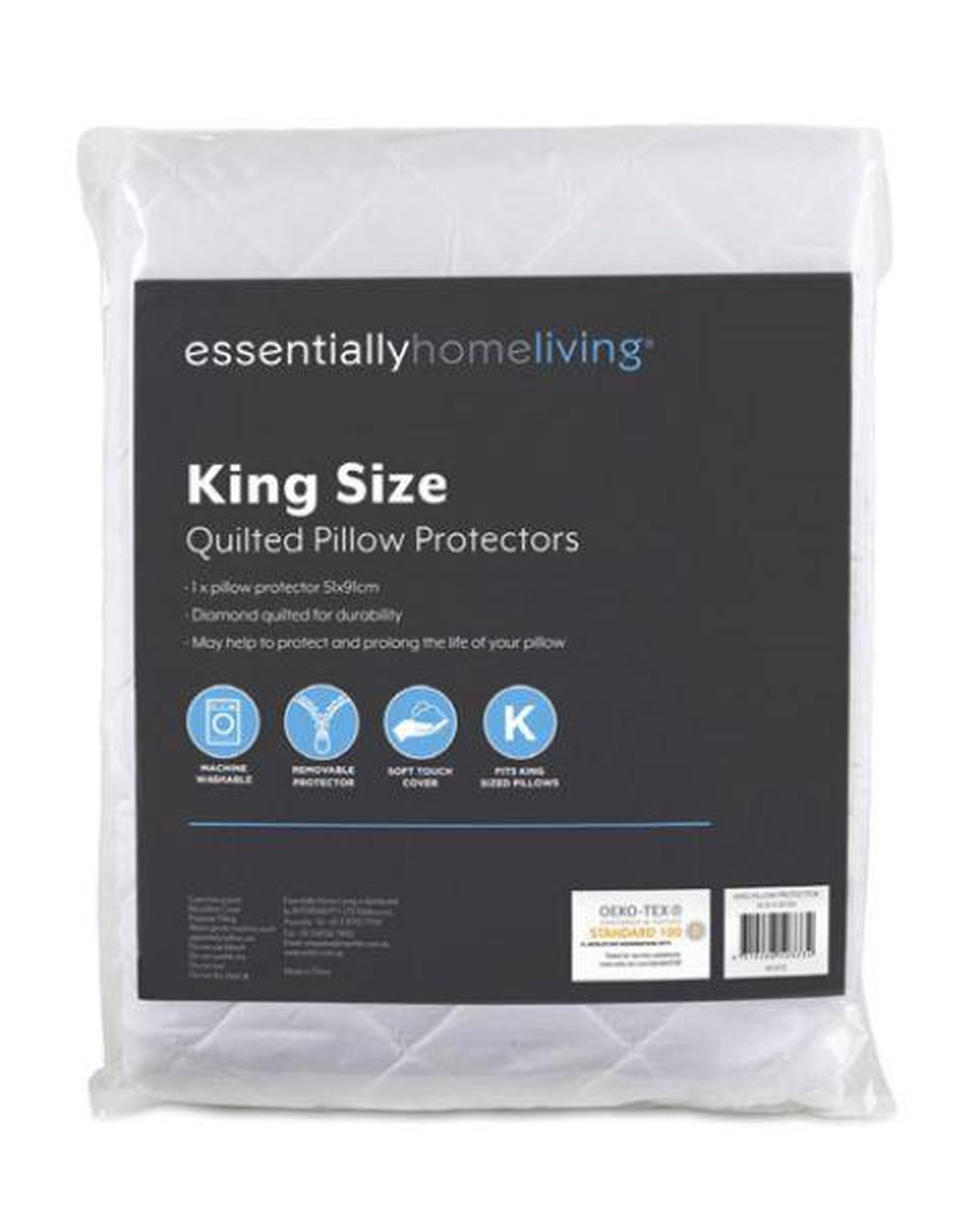 Essential Home Living KING SIZE QUILTED PILLOW PROTECTOR Essential Home Living