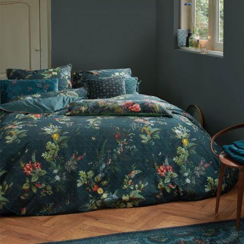 Pip Studio Quilt Cover Pip Studio Fall In Leaf Dark Blue Quilt Cover Set