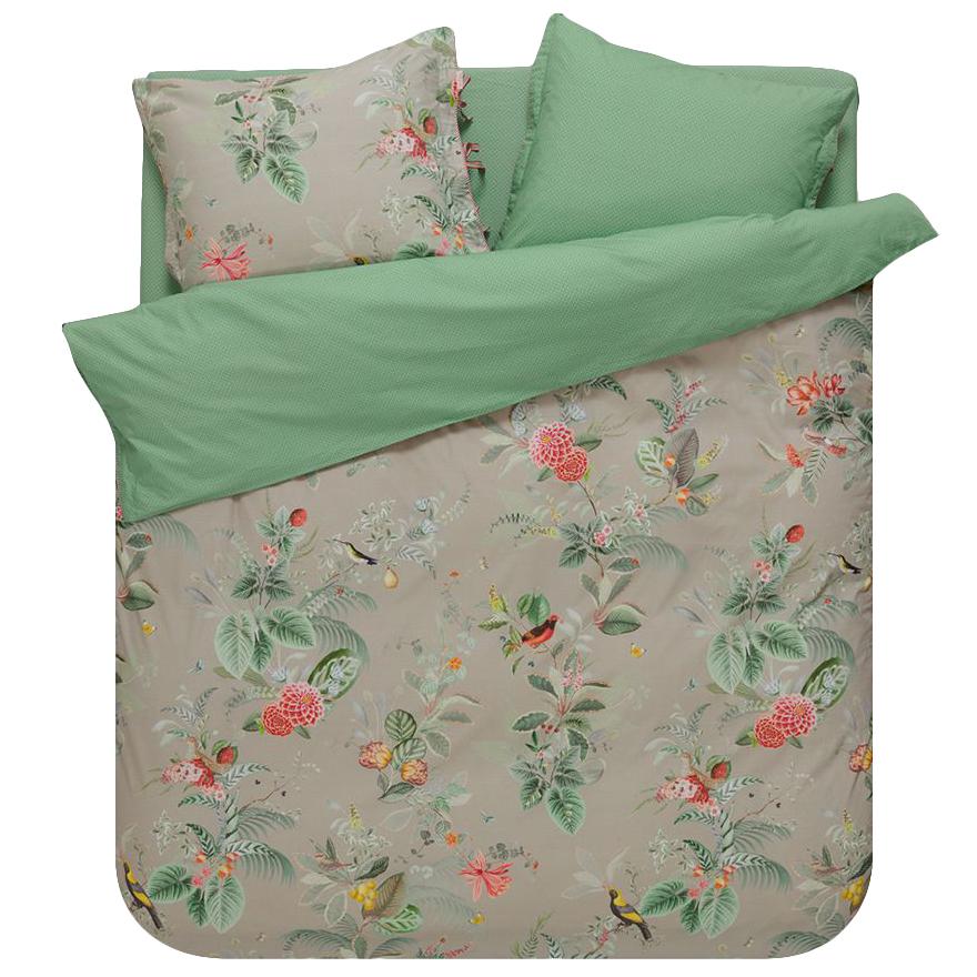 Pip Studio Quilt Cover Pip Studio Floris Khaki Quilt Cover Set