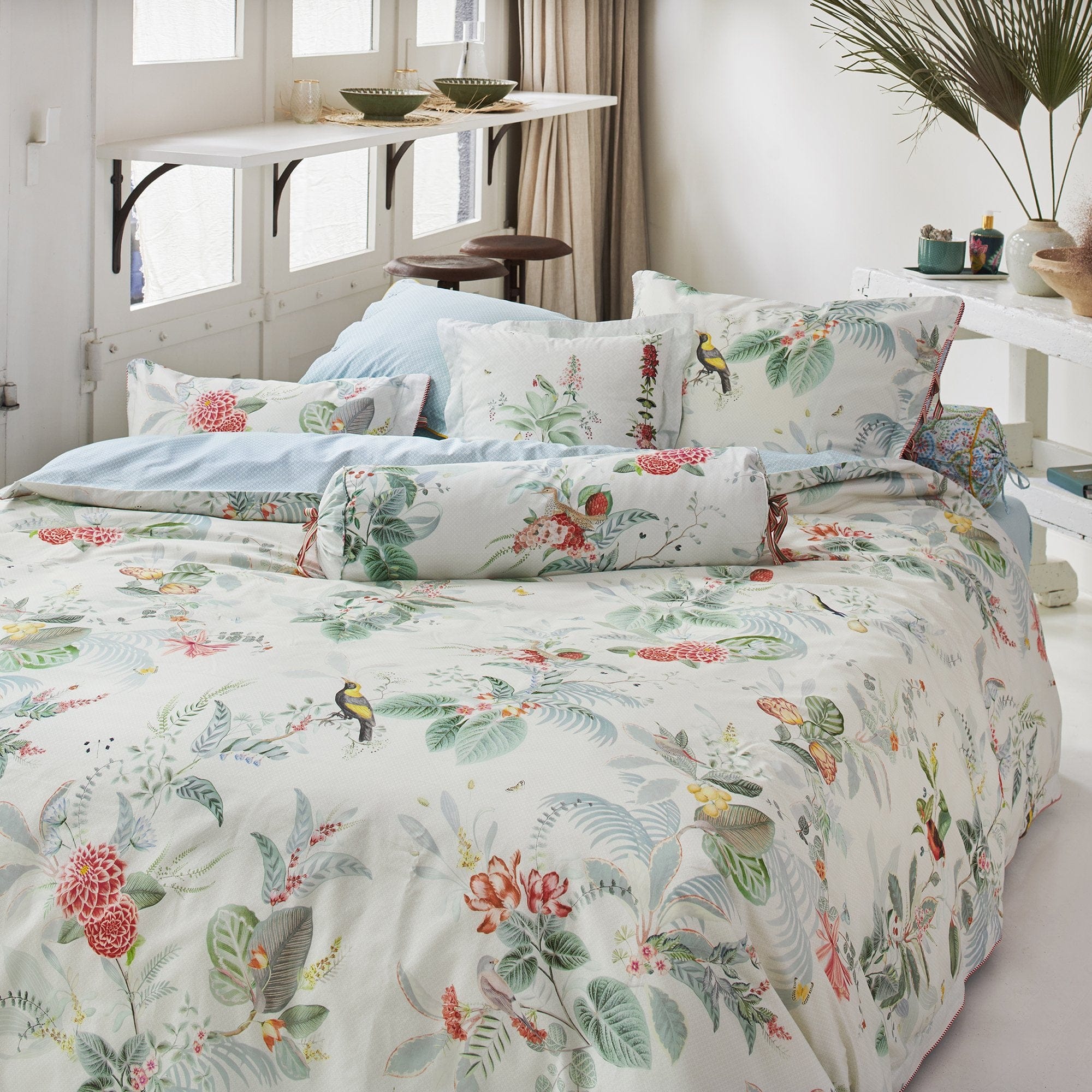 Pip Studio Quilt Cover Pip Studio Floris White Quilt Cover Set