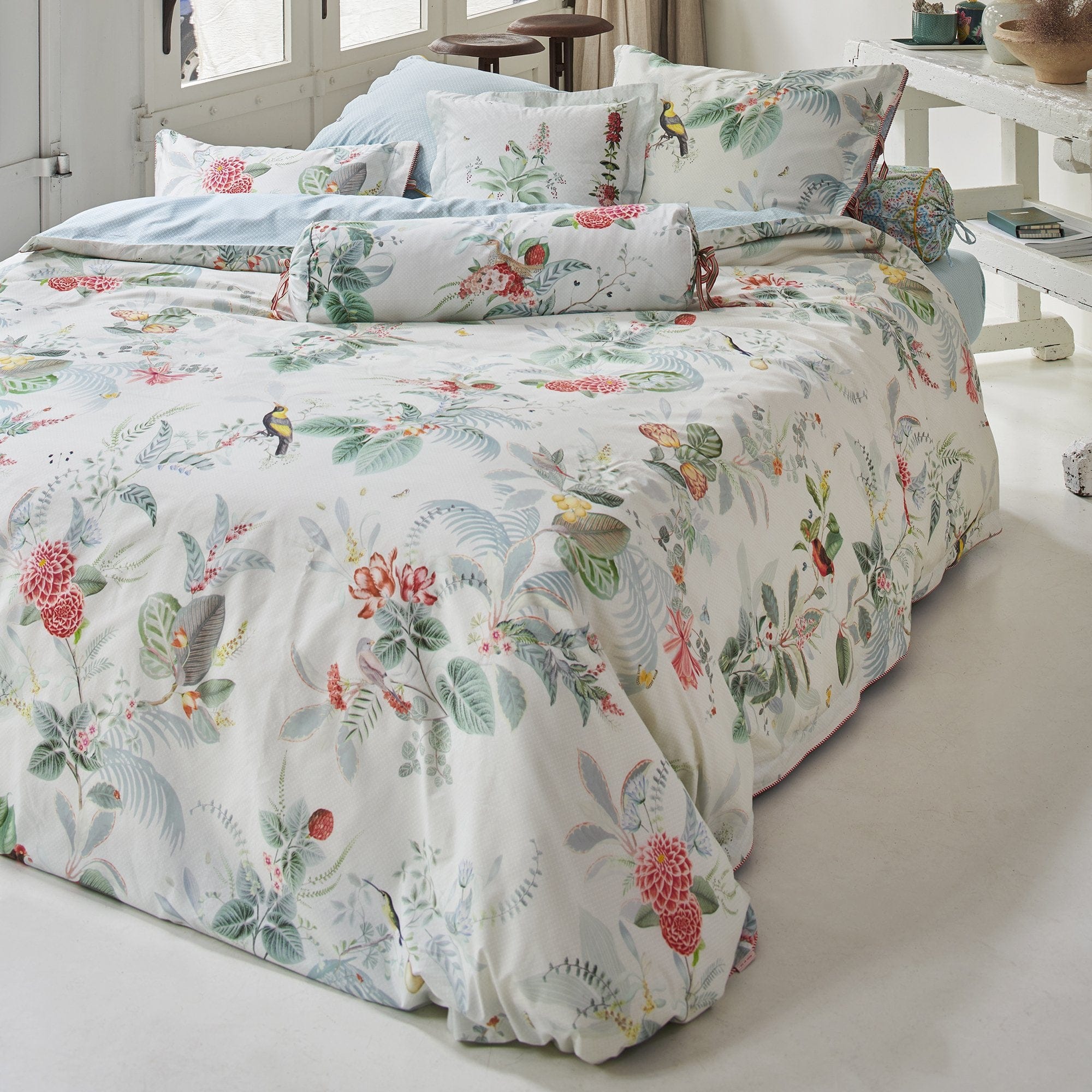 Pip Studio Quilt Cover Pip Studio Floris White Quilt Cover Set