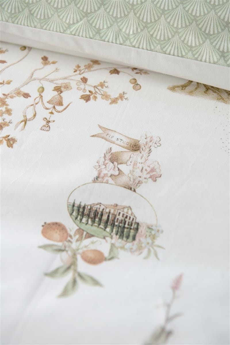 Pip Studio Quilt Cover Pip Studio Giardini di Frutta White Cotton Quilt Cover Set