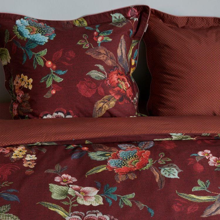 Pip Studio Quilt Cover Pip Studio Poppy Stitch Red Quilt Cover Set