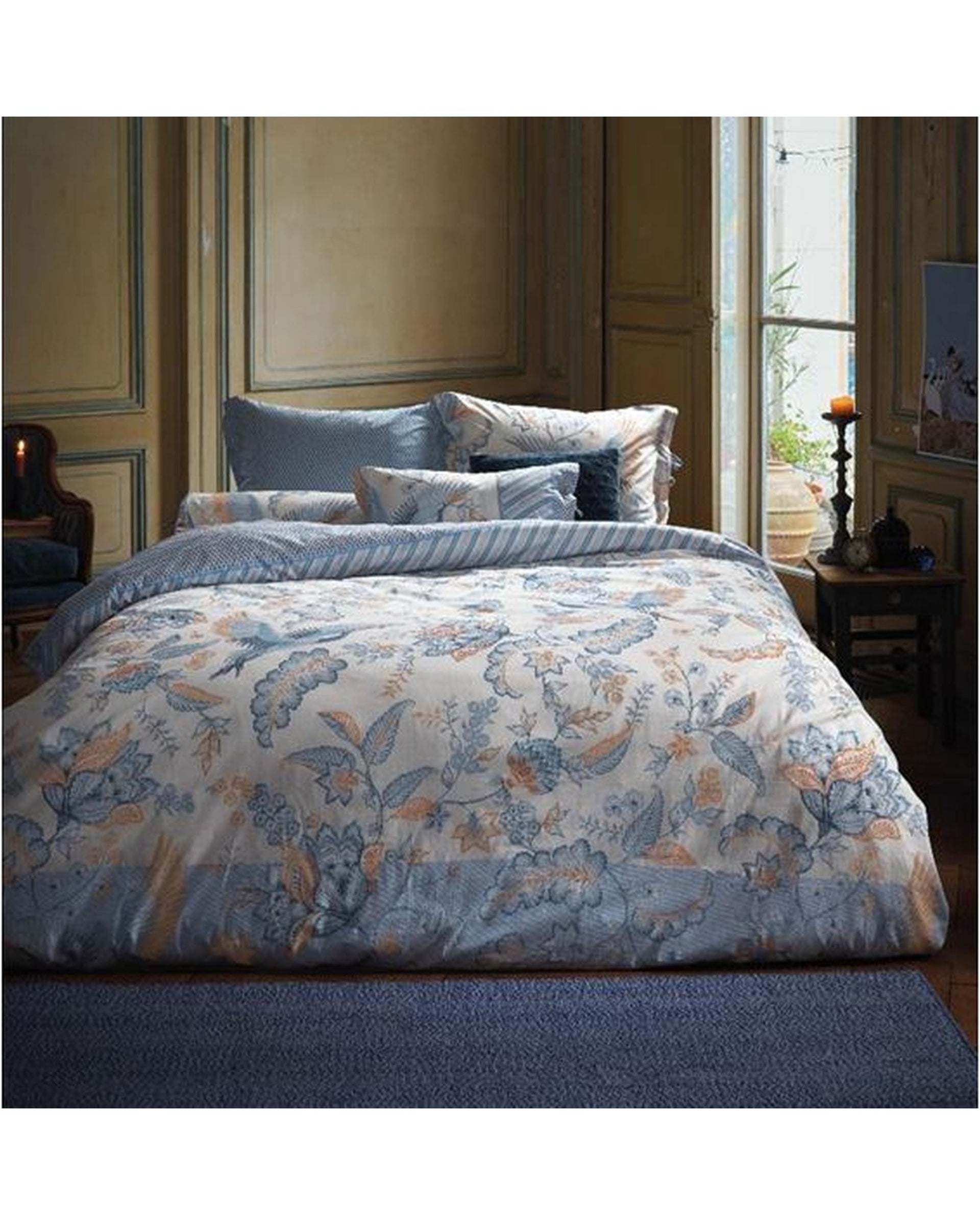 Pip Studio Quilt Cover Pip Studio Royal Birds Blue Cotton Quilt Cover Set