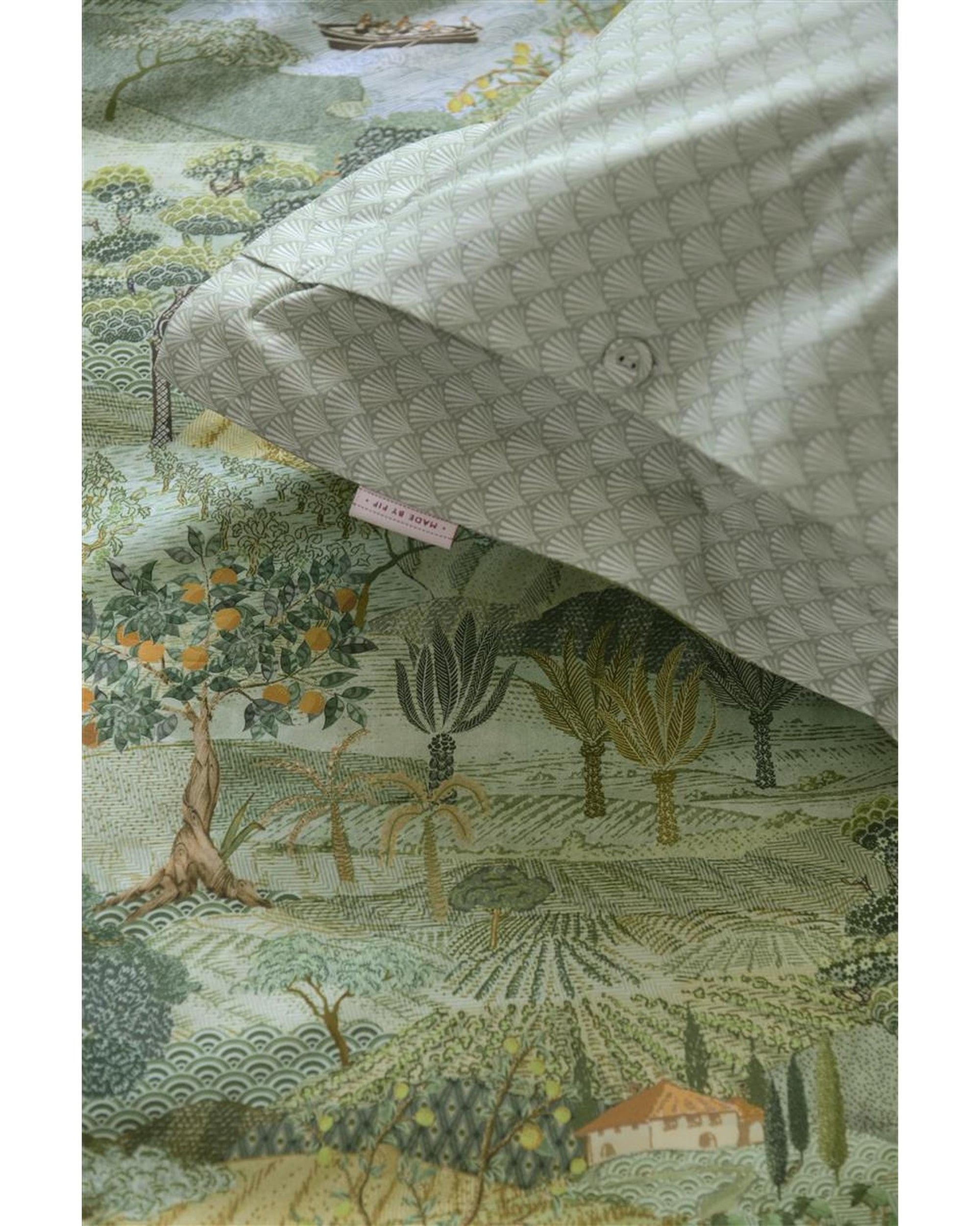 Pip Studio Quilt Cover Pip Studio Toscana Green Cotton Quilt Cover Set