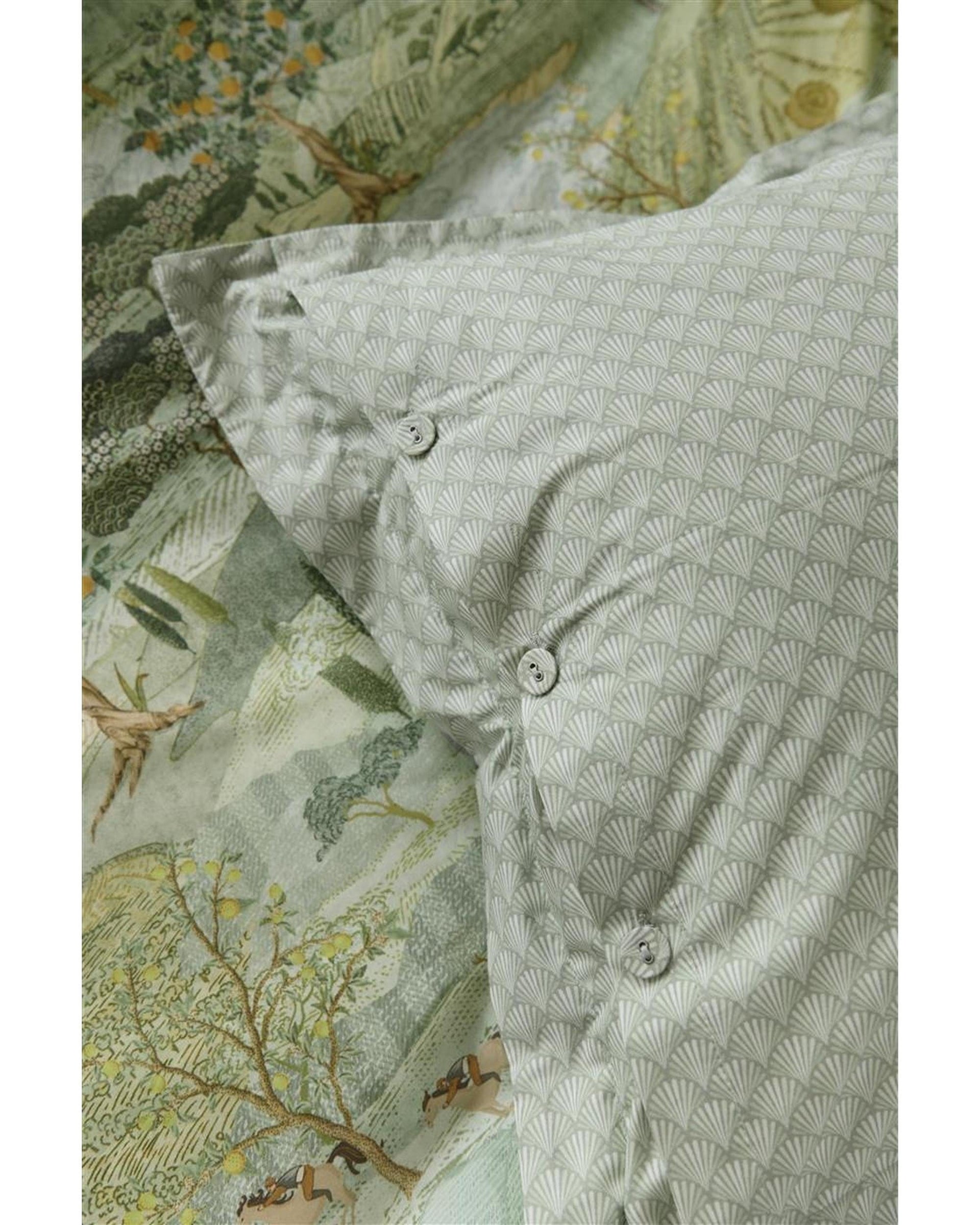 Pip Studio Quilt Cover Pip Studio Toscana Green Cotton Quilt Cover Set