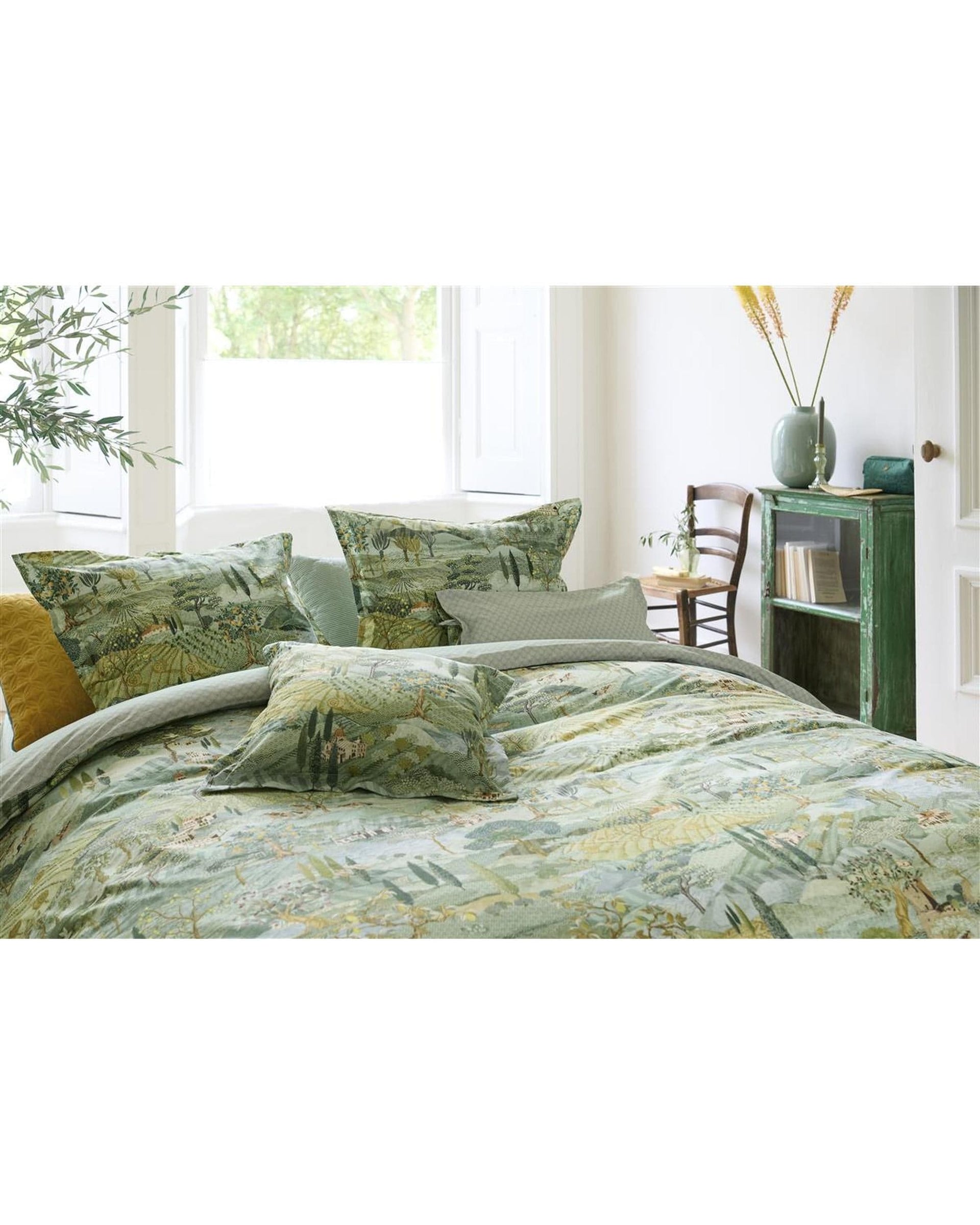 Pip Studio Quilt Cover Pip Studio Toscana Green Cotton Quilt Cover Set