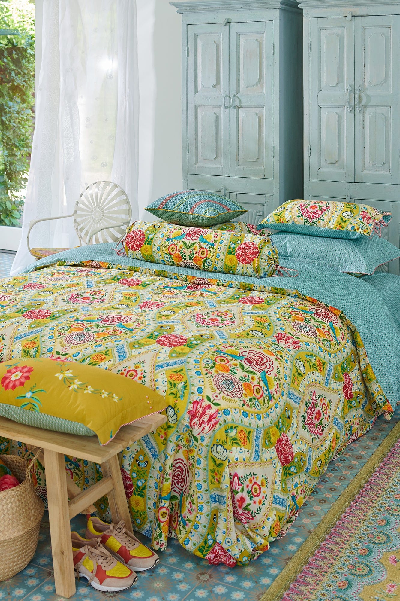 Pip Studio Quilt Cover Pip Studio Yellow Melody Cotton Quilt Cover Set
