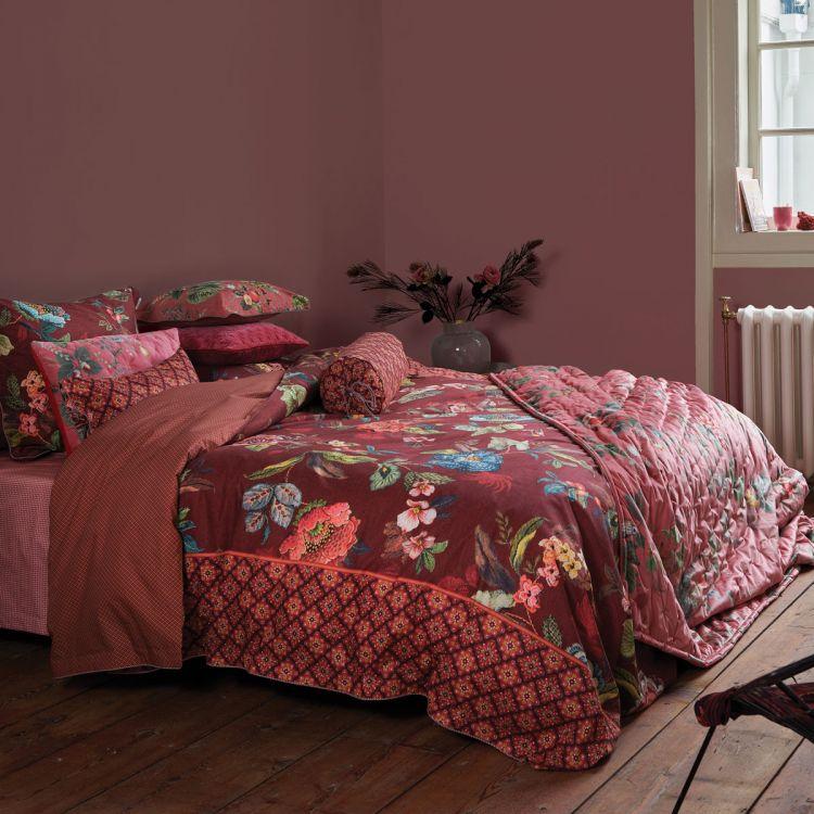 Pip Studio Poppy Stitch Red Quilt Cover Set Pip Studio