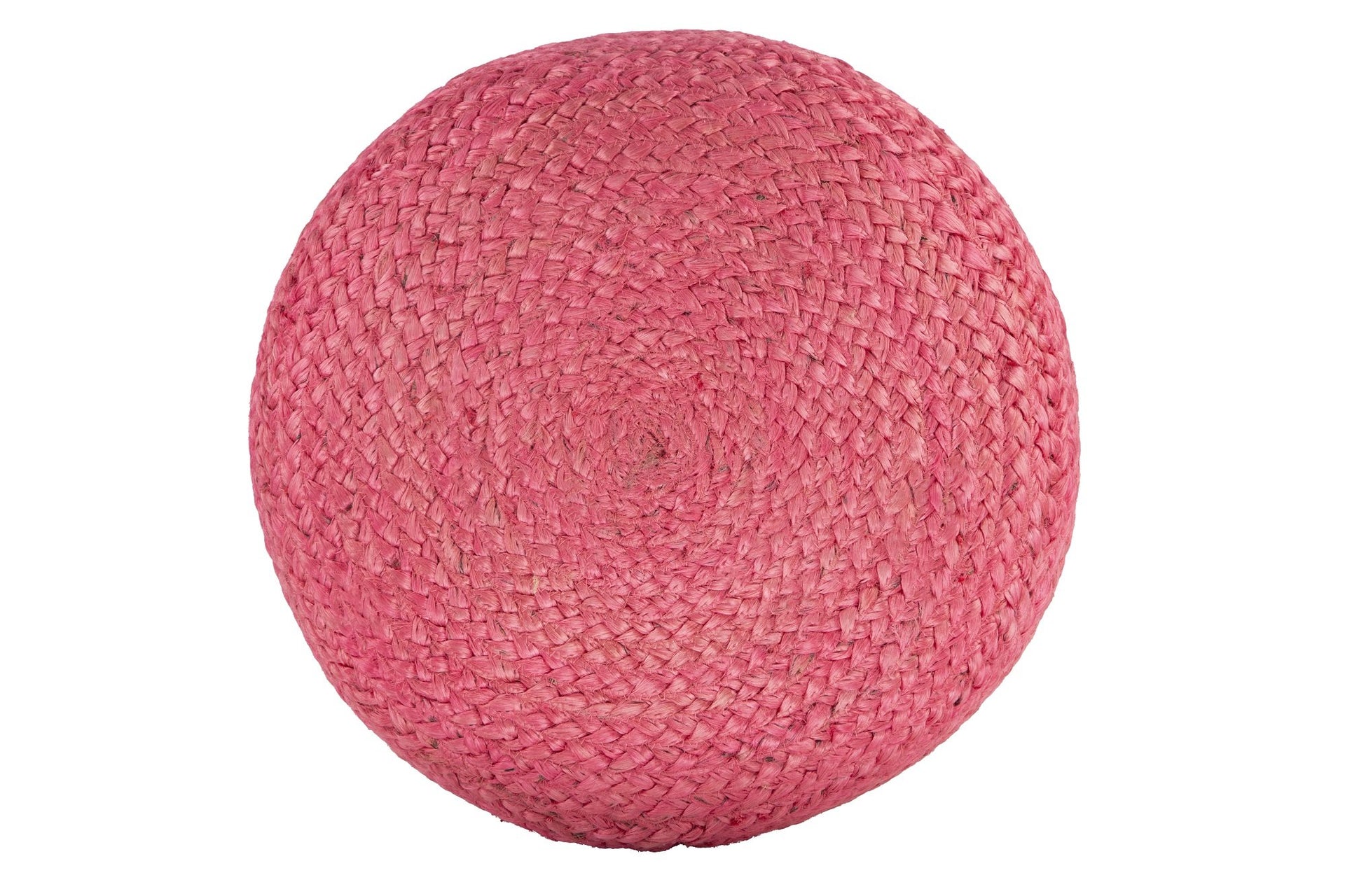 Ava Dual Color Jute Pouf NAT/ Pink Big Bedding Australia