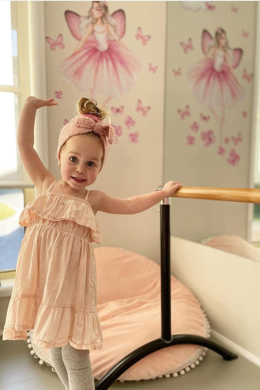 Polka Art Wall Decal Ballerina Fairy Australian Design Hand Painted Peel & Stick, Removable Wall Decal. Nursery, Kids Playroom, Kids Teens Bedroom