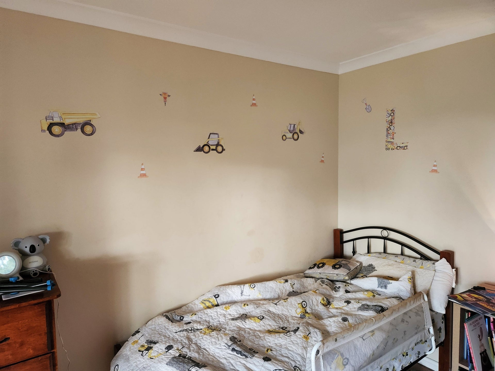 Polka Art Wall Decal Construction Set Australian Design Hand Painted Peel & Stick, Removable Wall Decal. Nursery, Kids Playroom, Kids Teens Bedroom
