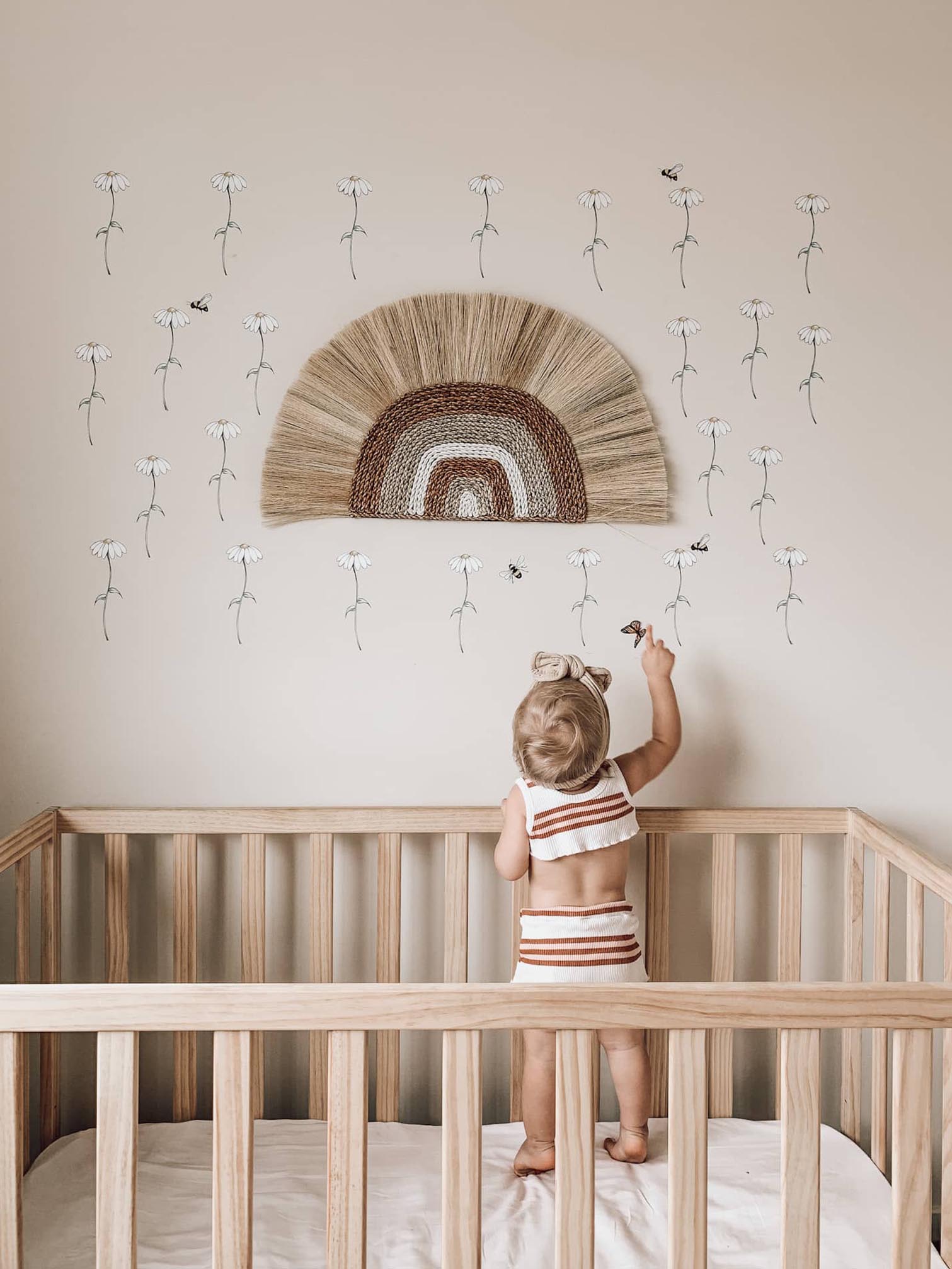 Polka Art Wall Decal Daisy's Australian Design Hand Painted Peel & Stick, Removable Wall Decal. Nursery, Kids Playroom, Kids Teens Bedroom