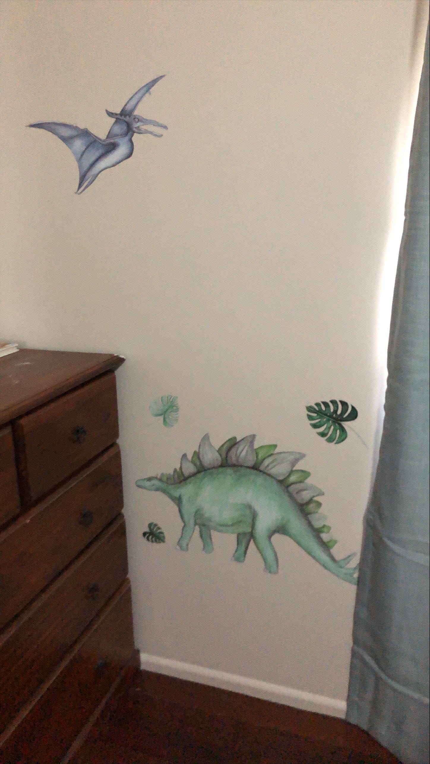 Polka Art Wall Decal Dinosaurs Wall Decals Australian Design Hand Painted Peel & Stick, Removable Wall Decal. Nursery, Kids Playroom, Kids Teens Bedroom