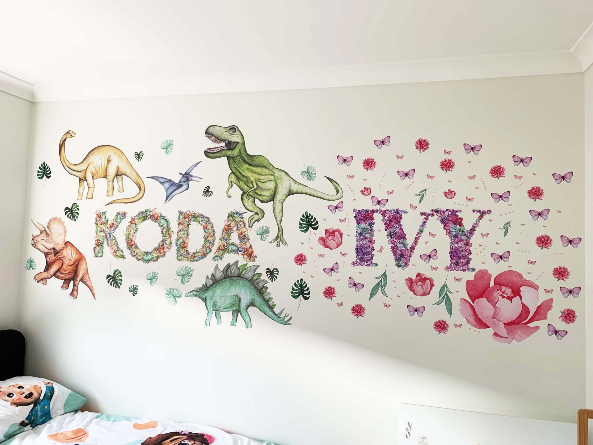 Polka Art Wall Decal Dinosaurs Wall Decals Australian Design Hand Painted Peel & Stick, Removable Wall Decal. Nursery, Kids Playroom, Kids Teens Bedroom