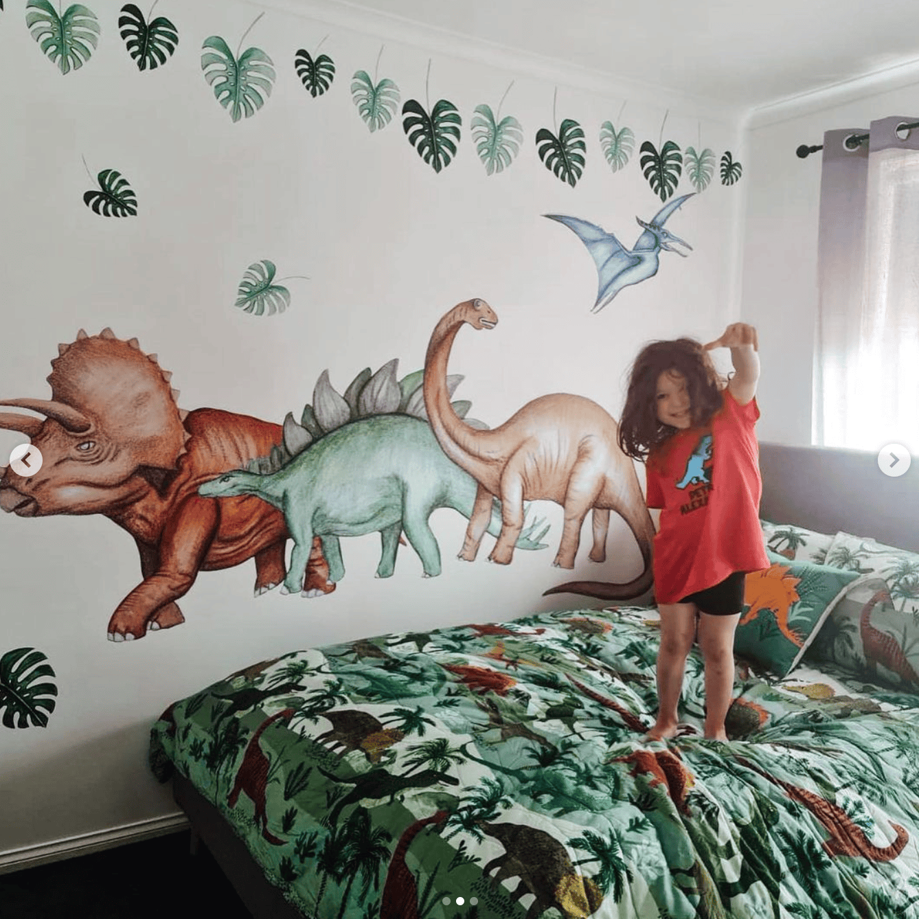 Polka Art Wall Decal Dinosaurs Wall Decals Australian Design Hand Painted Peel & Stick, Removable Wall Decal. Nursery, Kids Playroom, Kids Teens Bedroom